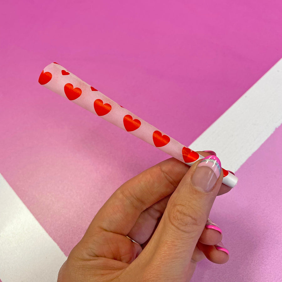 4 Pack- Red Heart Cones