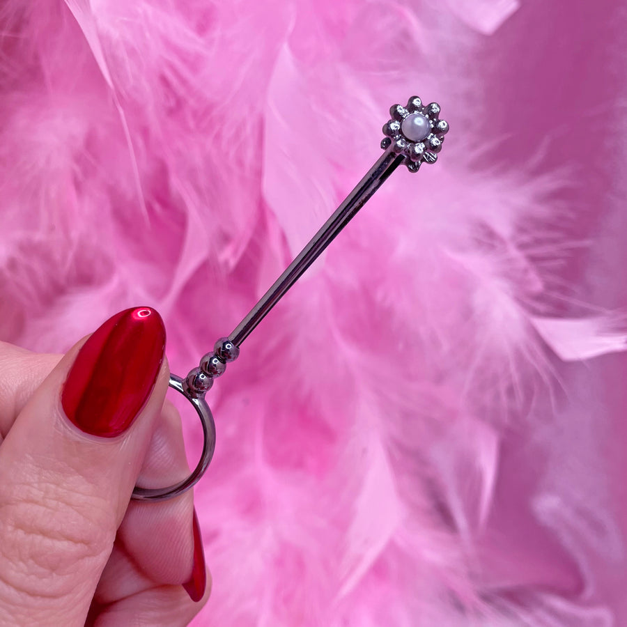 Metallic Flower J Holder