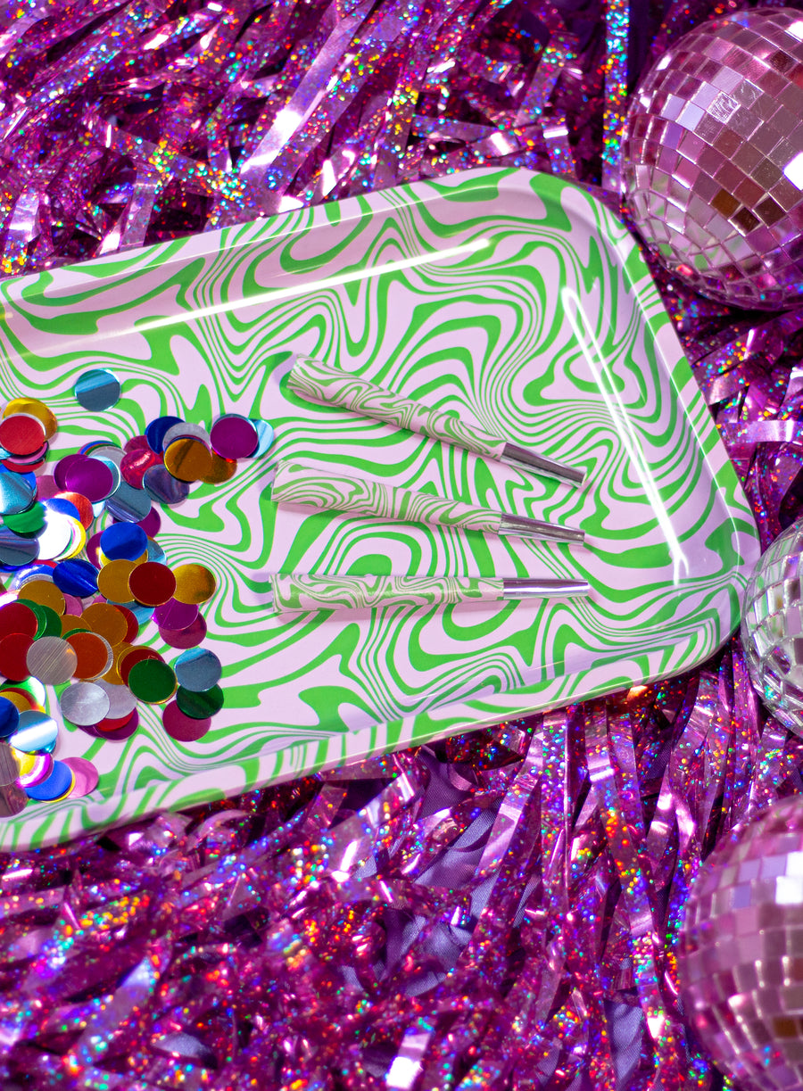 Psychedelic Swirl XL Rolling Tray