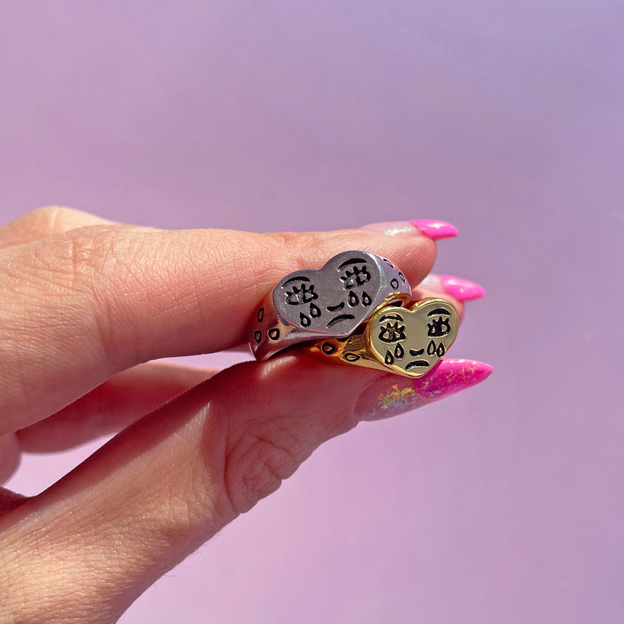 Crying Heart Ring