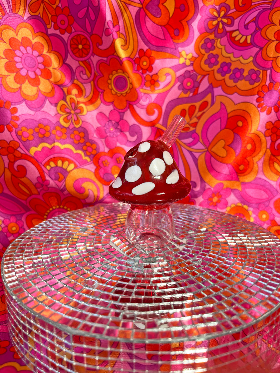 Mushroom Joint Bubbler- Red