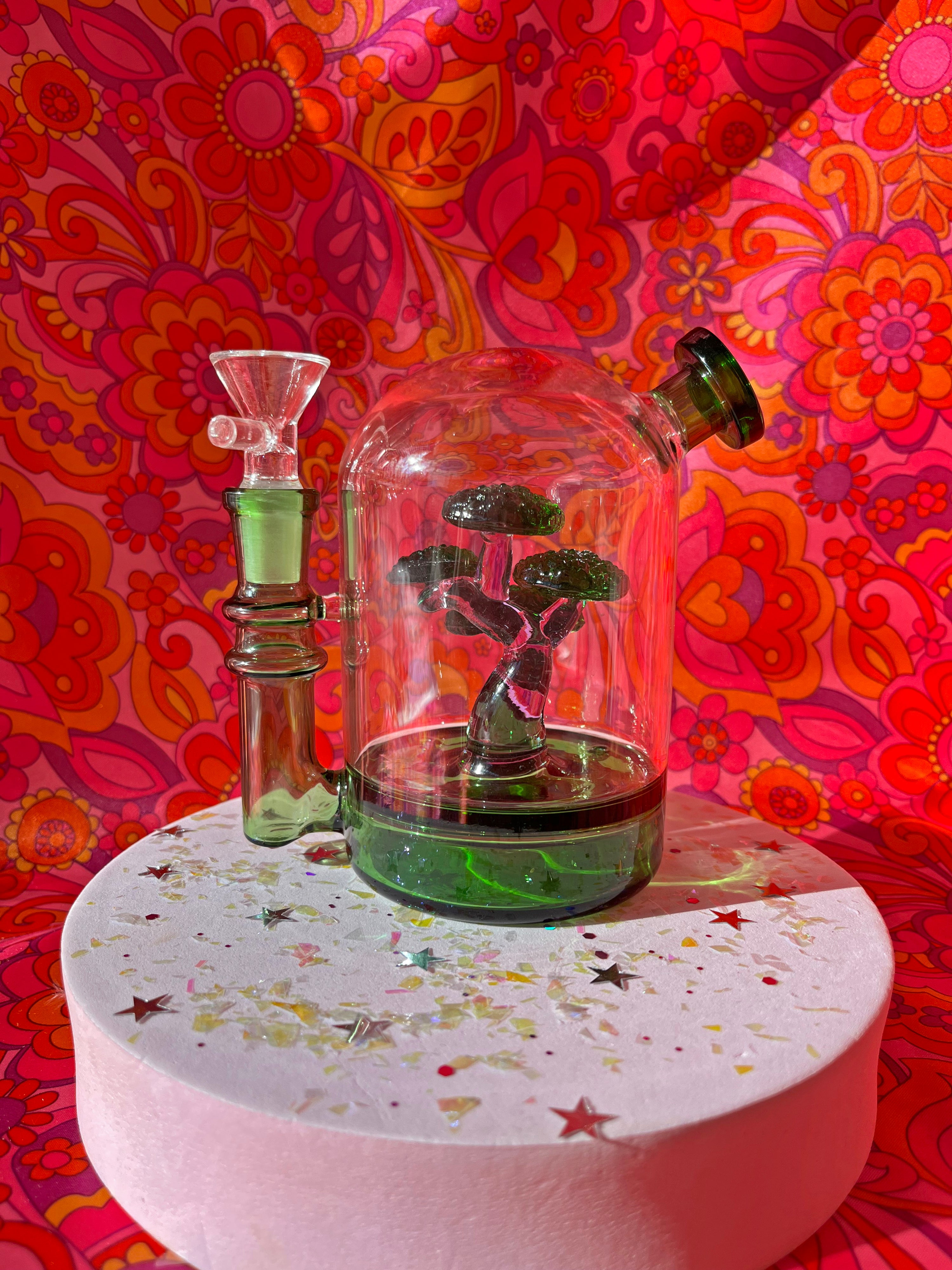 bonsai tree bong Bonsai Cloche Bong- Green – Shop Burning Love