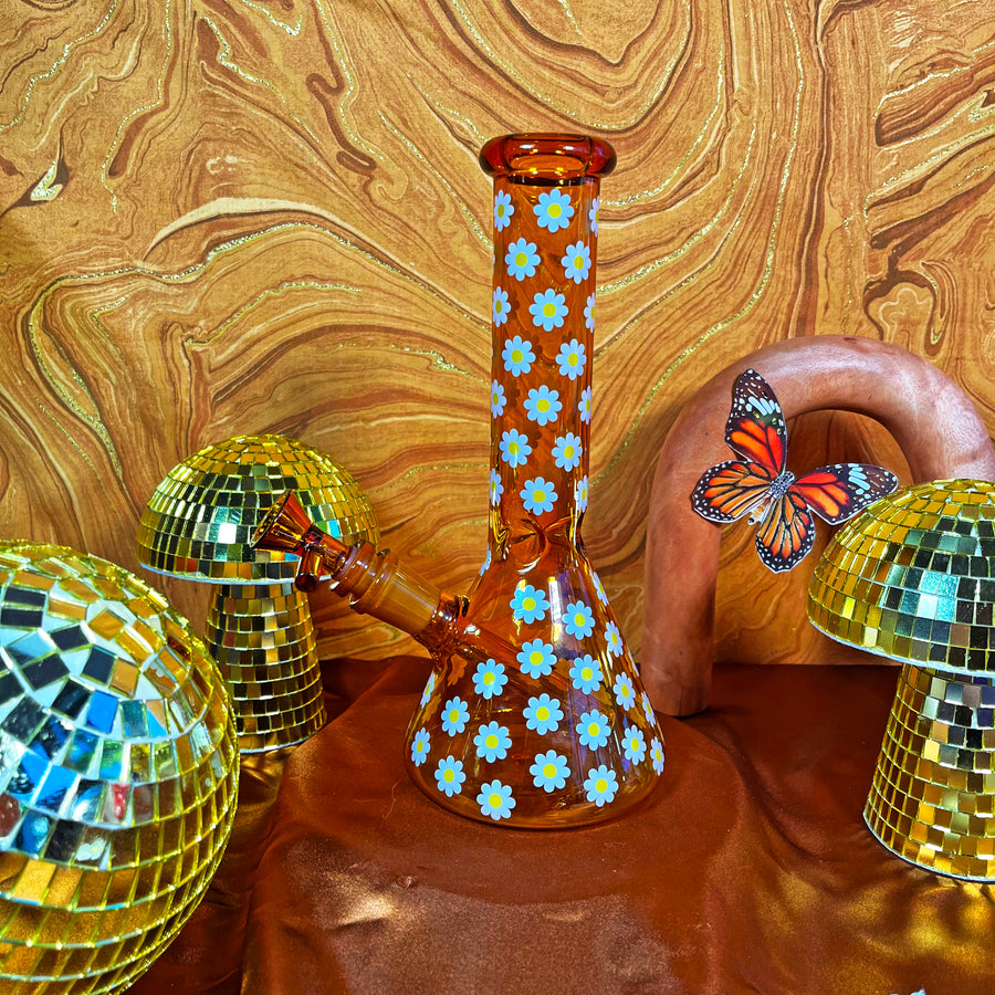 Dazey Beaker Bong- Amber