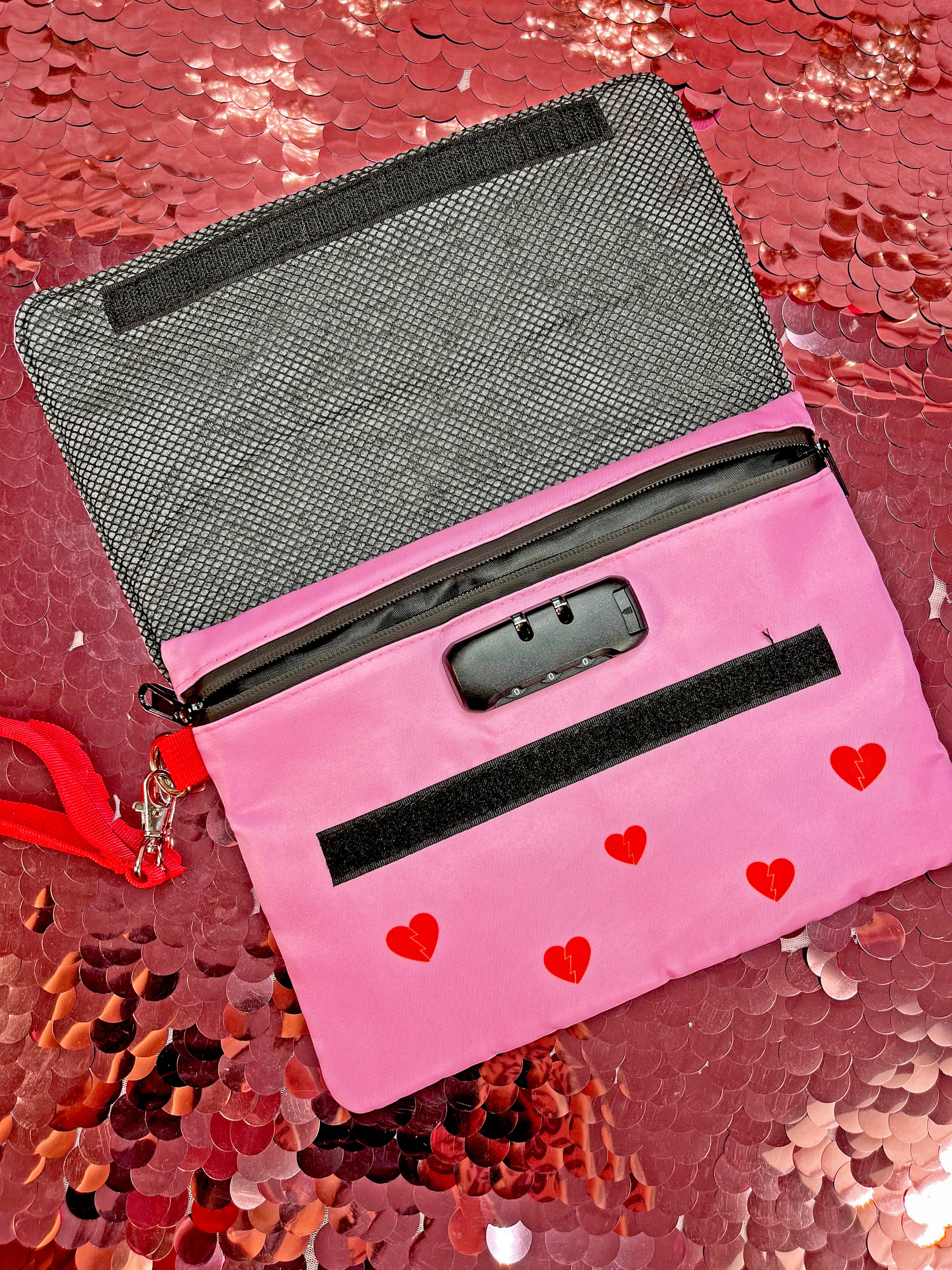Smell Proof Bag with Lock Sad Clown Shop Burning Love
