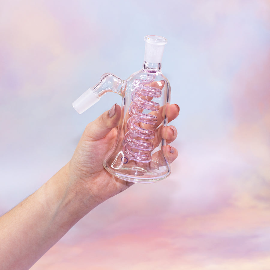 Swirl Ash Catcher- Pink