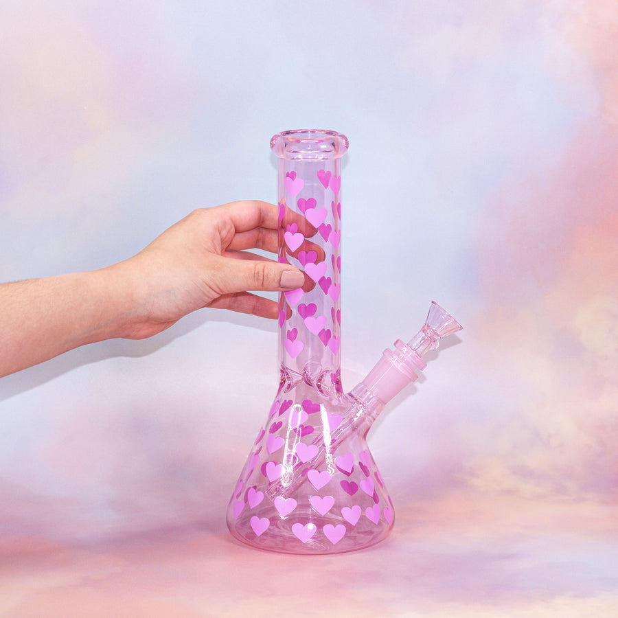 Heart Throb Beaker Bong