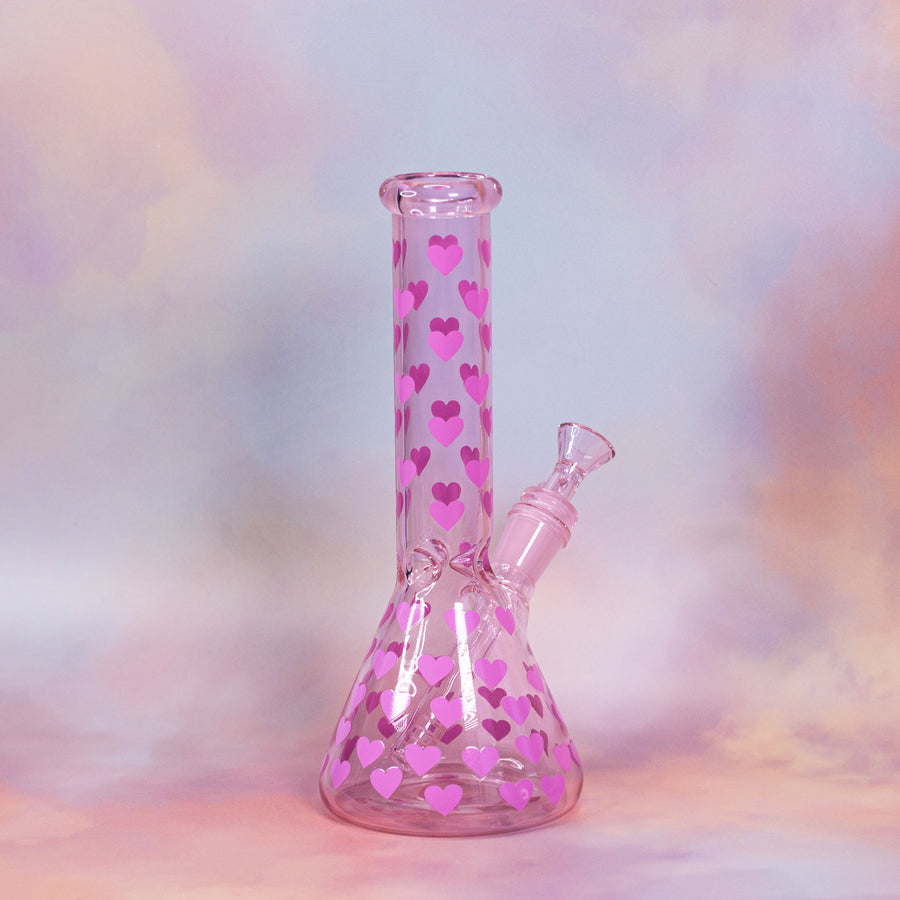 Heart Throb Beaker Bong