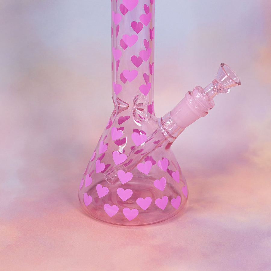 Heart Throb Beaker Bong