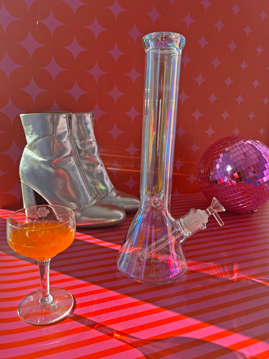 15" Daddy Iridescent Beaker Bong