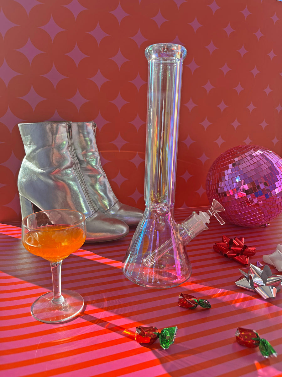 15" Daddy Iridescent Beaker Bong