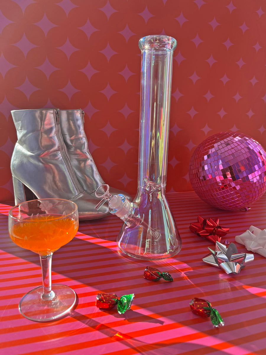 15" Daddy Iridescent Beaker Bong