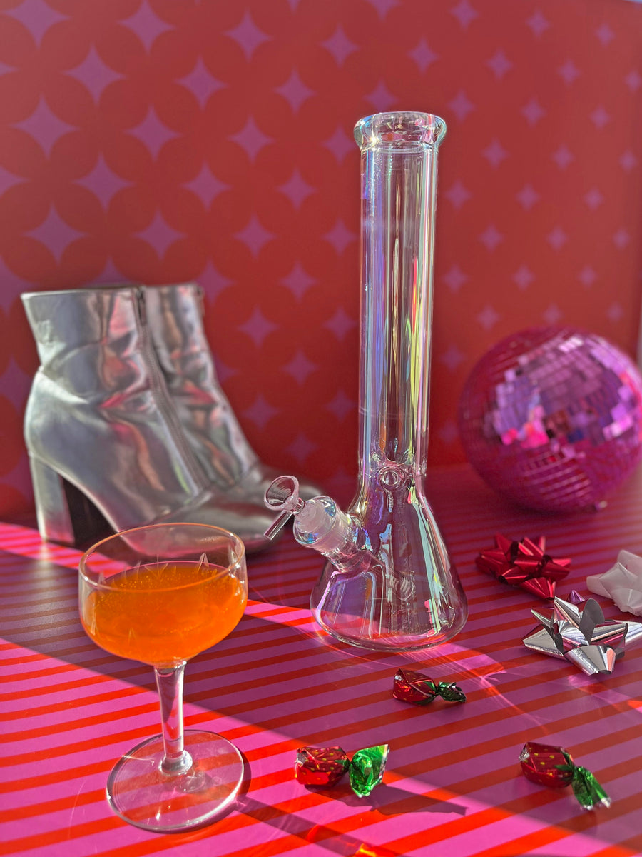 15" Daddy Iridescent Beaker Bong