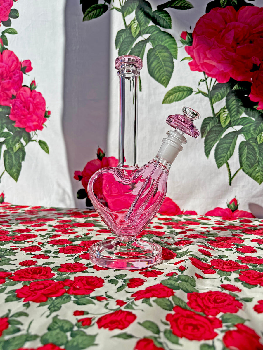 Heart Water Pipe- Pink
