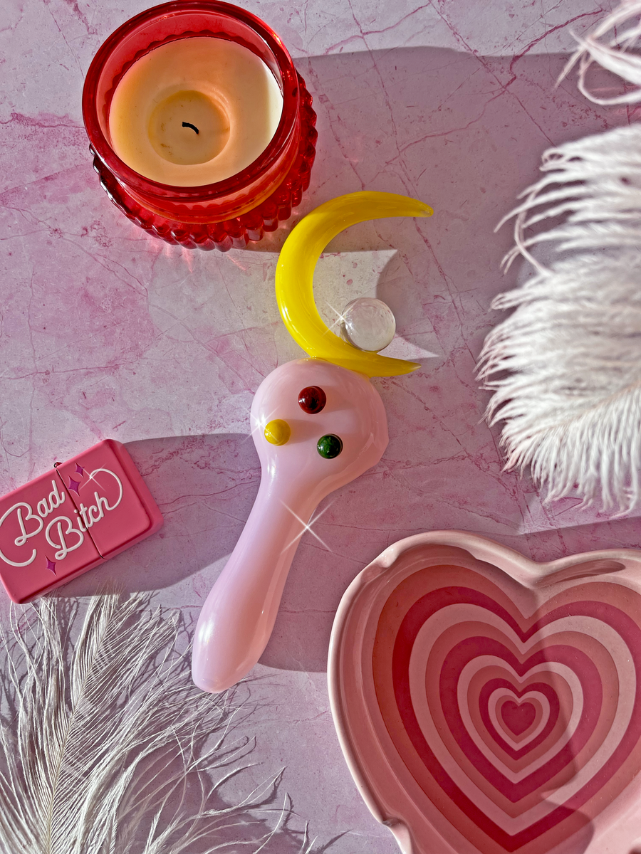 Crescent Moon Wand Pipe