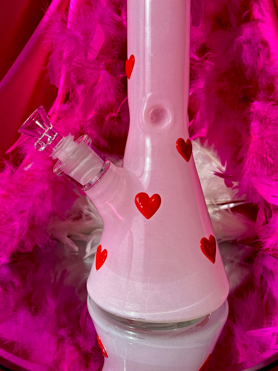 Candy Hearts Beaker Bong