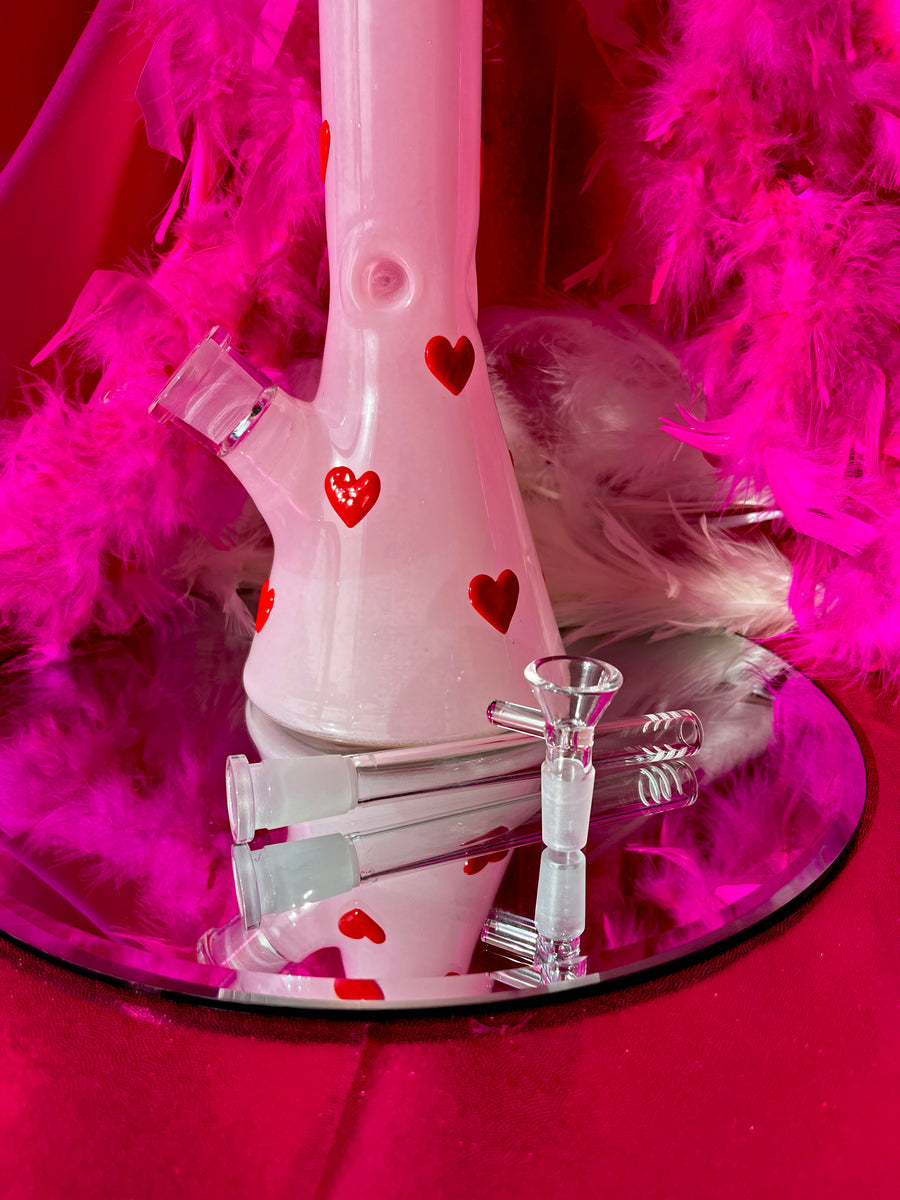 Candy Hearts Beaker Bong