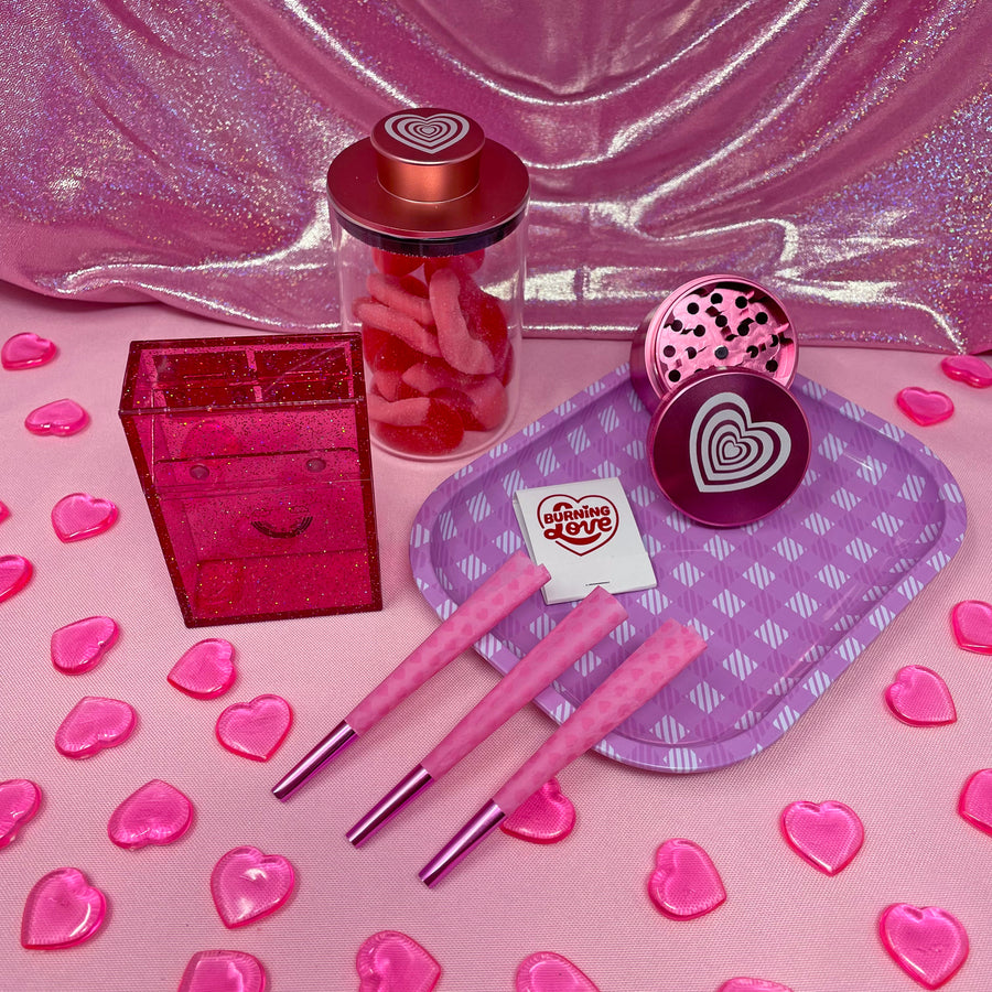 Gingham Rolling Tray