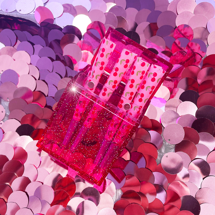 Glitter Cigarette Box- Pink
