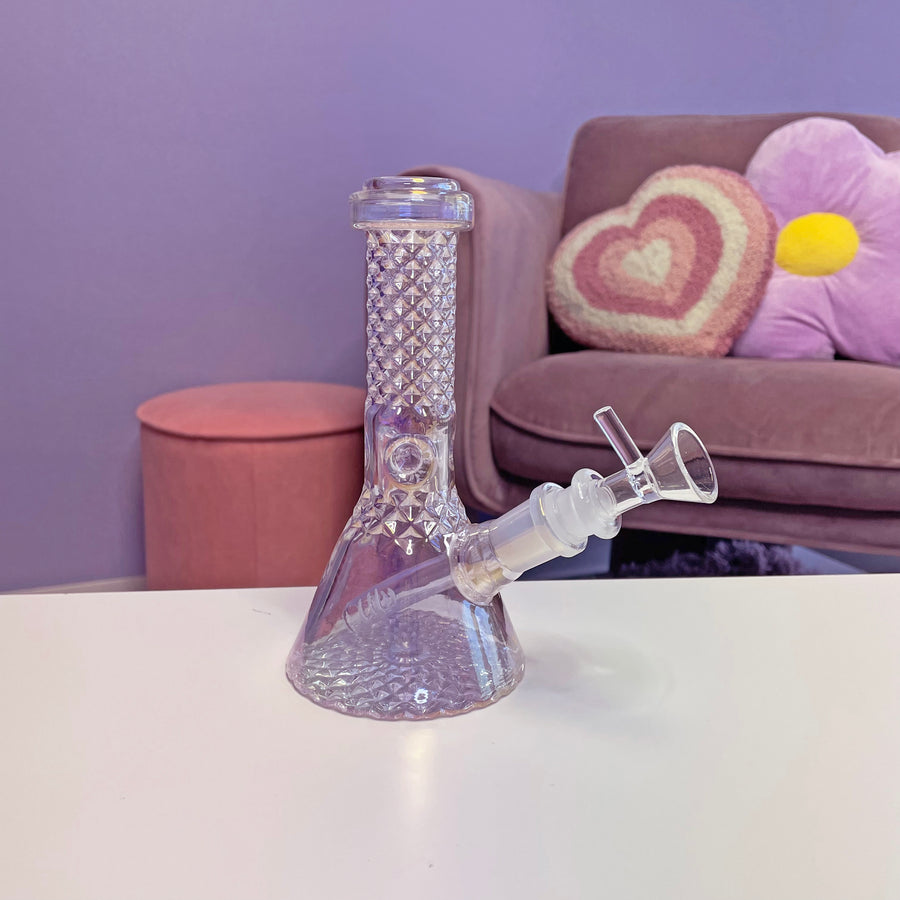 Crystal Water Pipe- Iridescent – Shop Burning Love