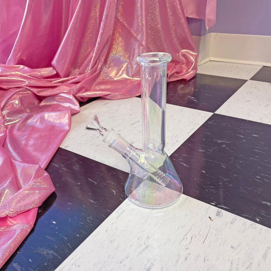 Baby Iridescent Beaker Bong