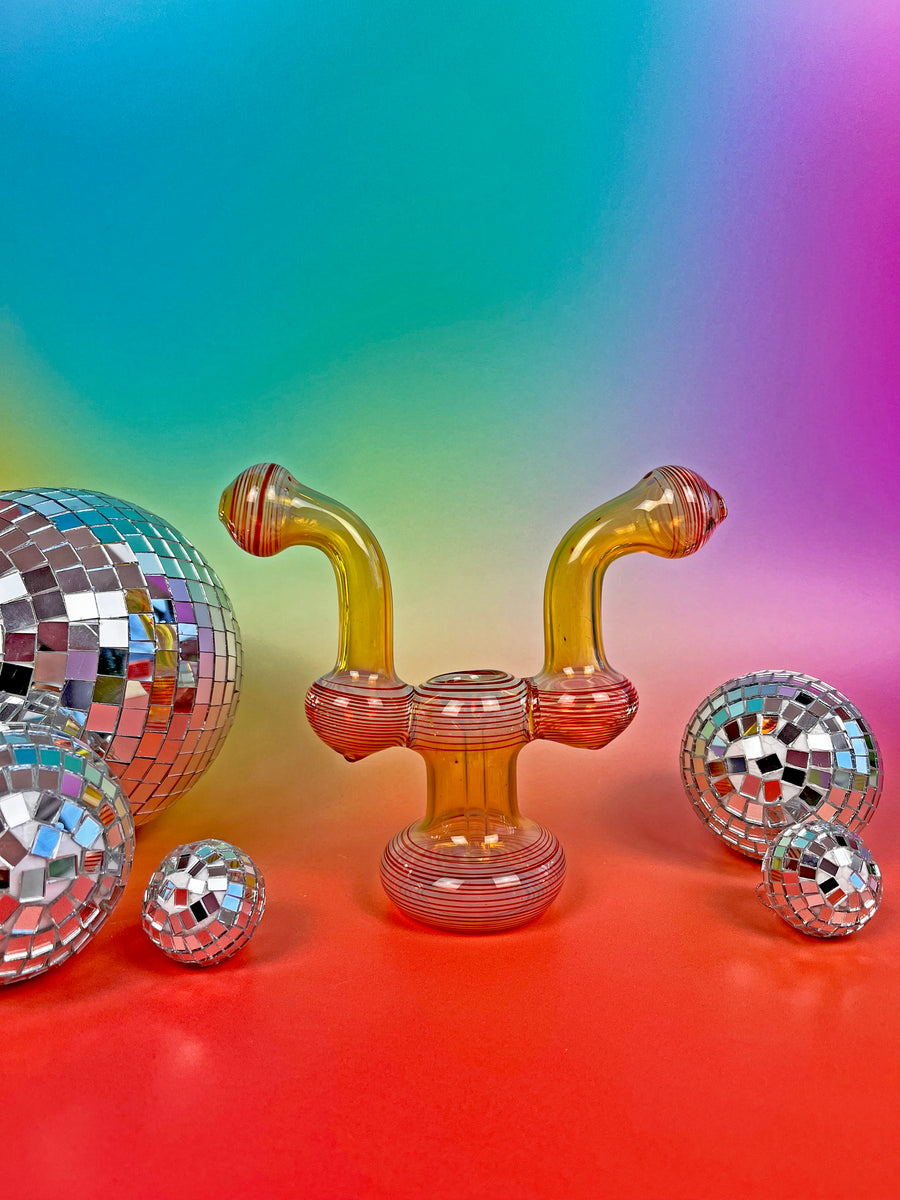 Buddy System Double Bubbler- Red