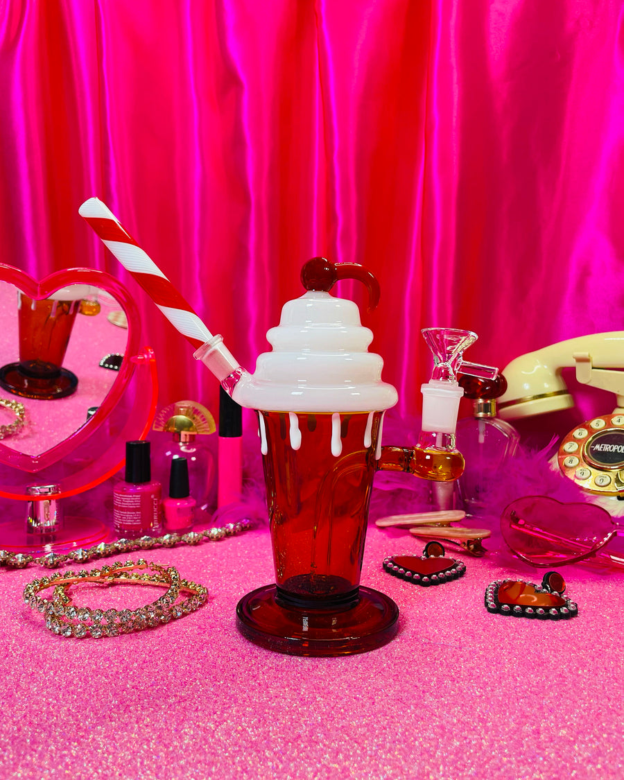 Cherry Shake Bong- amber