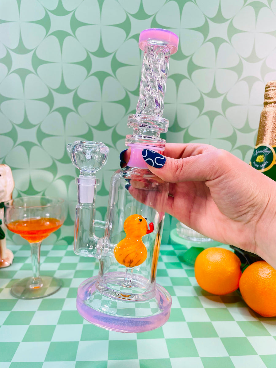 Duckie Water Pipe- Pink