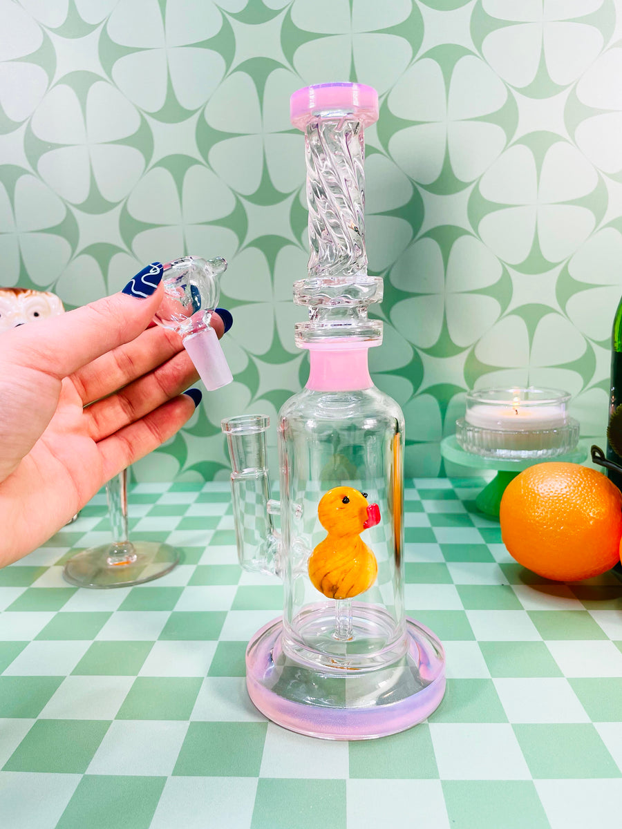 Duckie Water Pipe- Pink