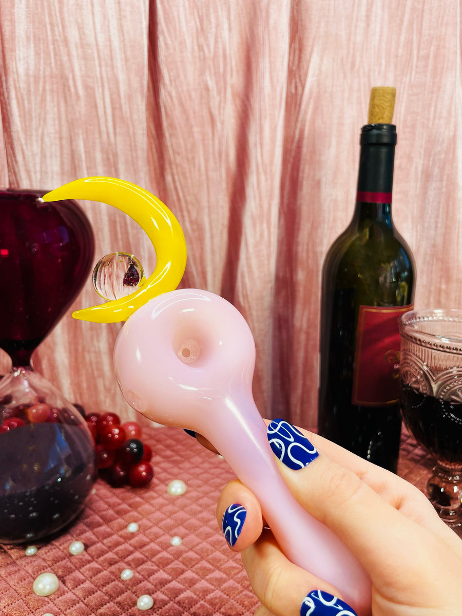 Crescent Moon Wand Pipe