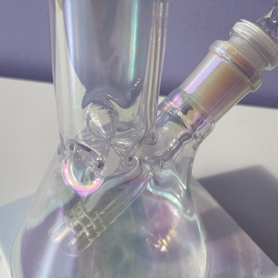 Baby Iridescent Beaker Bong