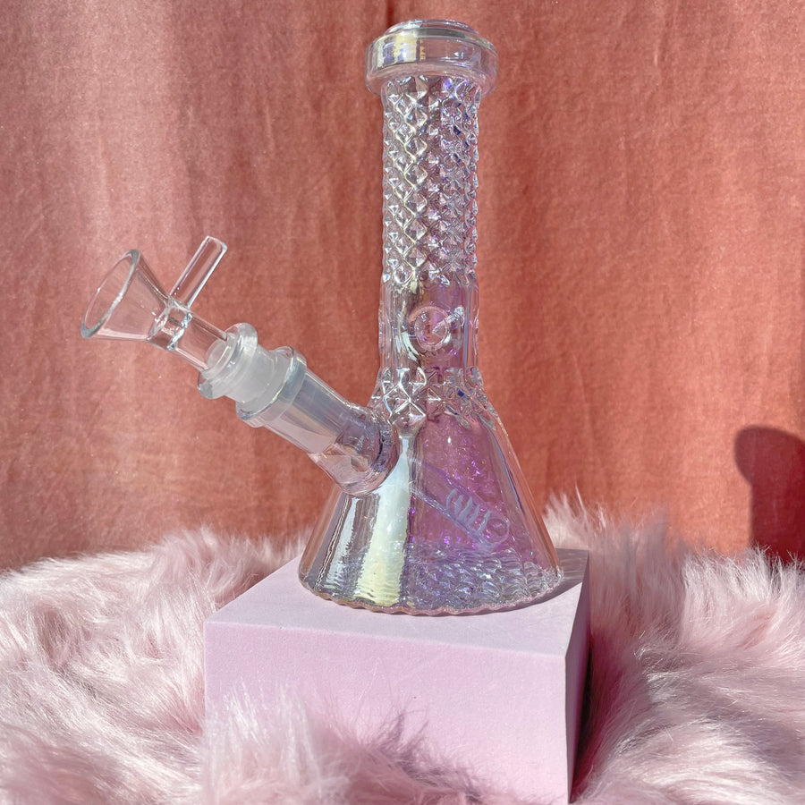 Crystal Water Pipe- Iridescent – Shop Burning Love