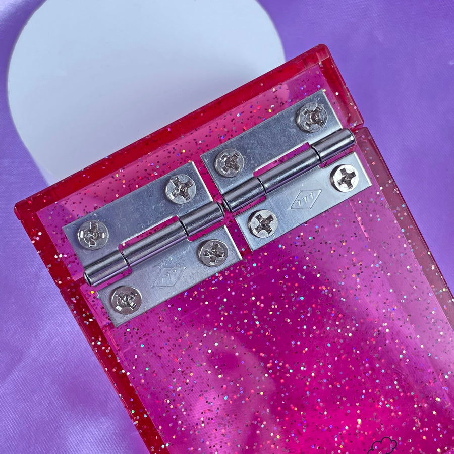 Glitter Cigarette Box- Pink