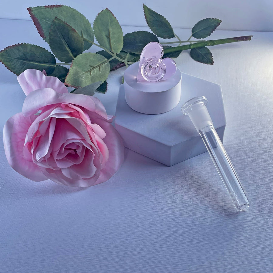 Heart Water Pipe- Pink