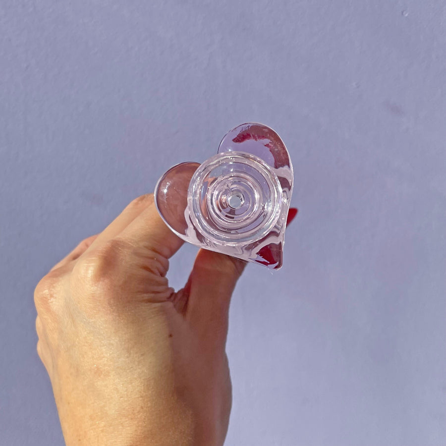 Heart Water Pipe- Pink