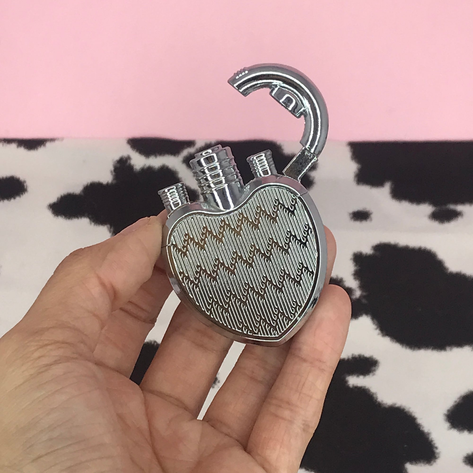 Heart Lock Lighter- Silver