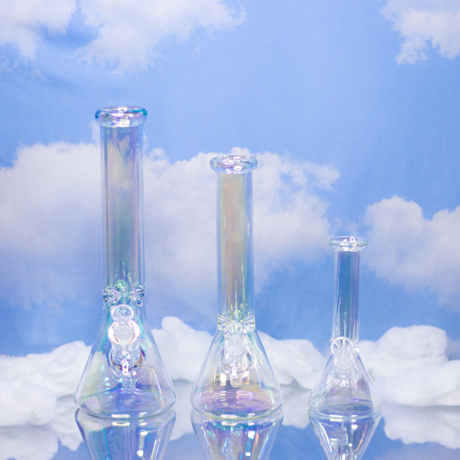 Mommy (12") Iridescent Beaker Bong