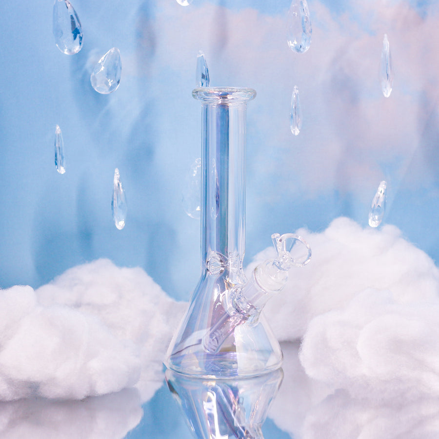 Baby Iridescent Beaker Bong