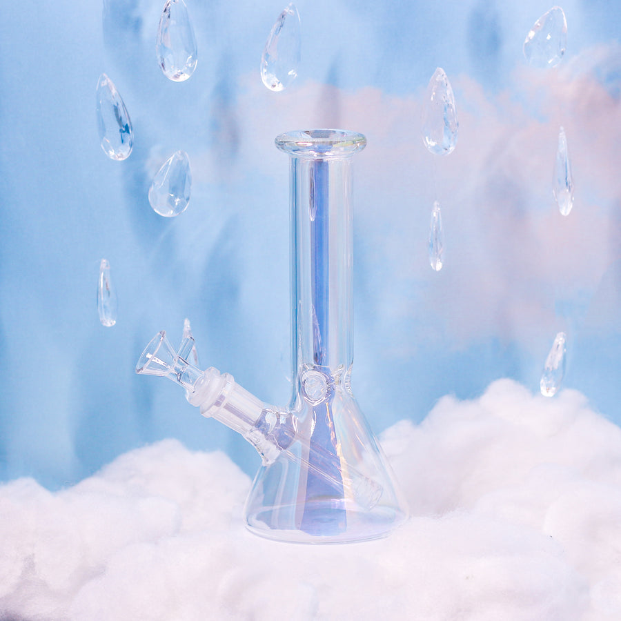 Baby Iridescent Beaker Bong