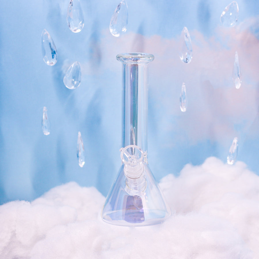 Baby Iridescent Beaker Bong