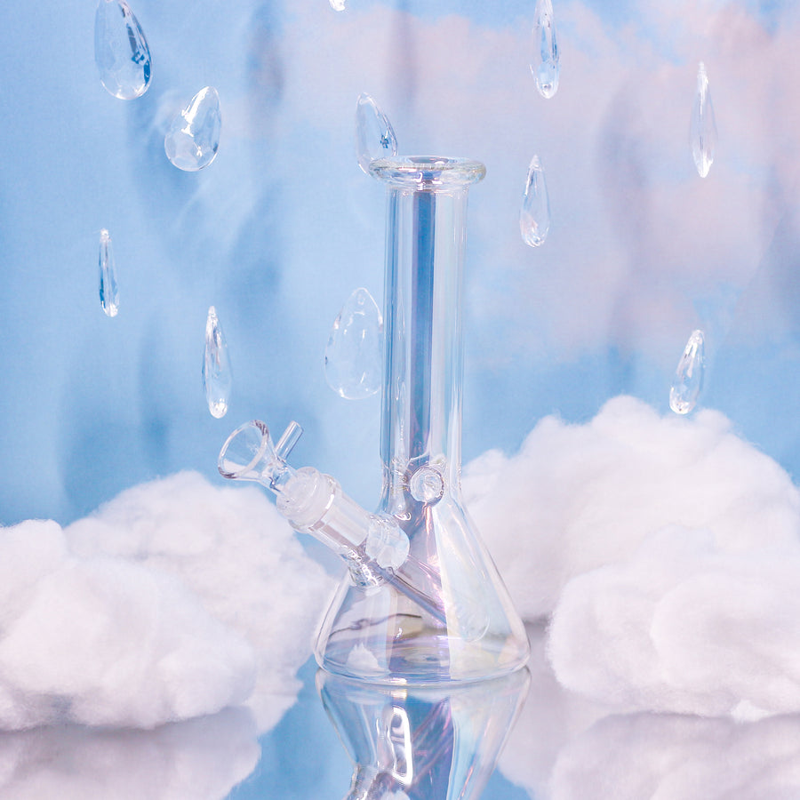Baby Iridescent Beaker Bong