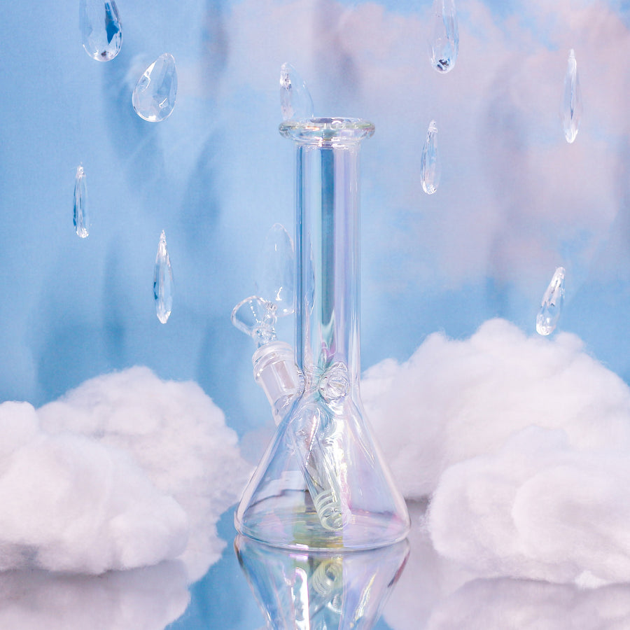Baby Iridescent Beaker Bong