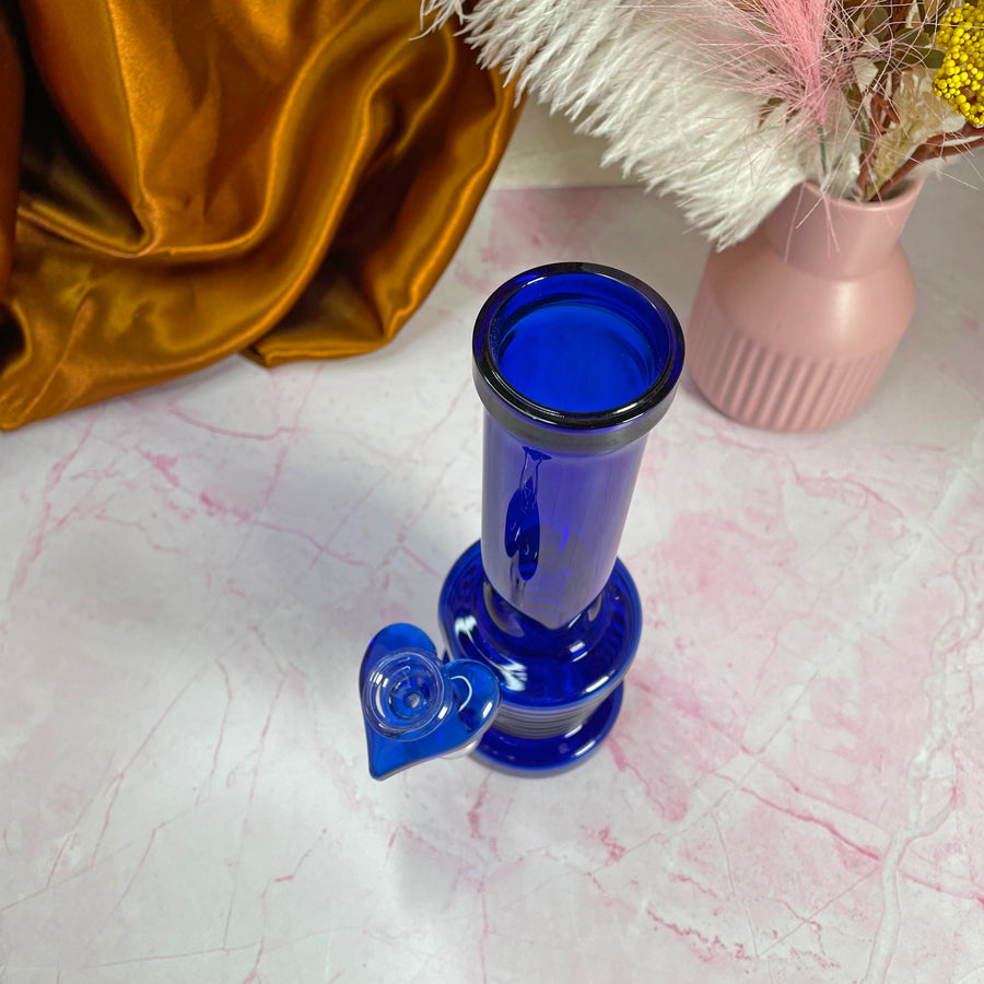 Groovy Heart Bong- Blue