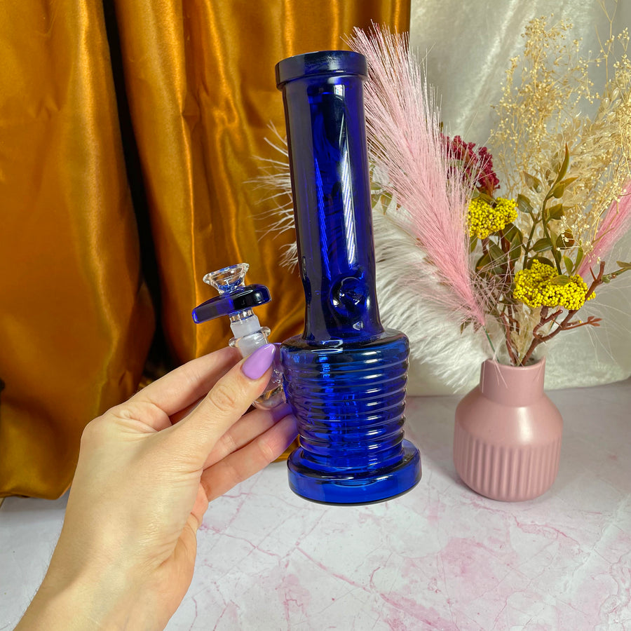 Groovy Heart Bong- Blue