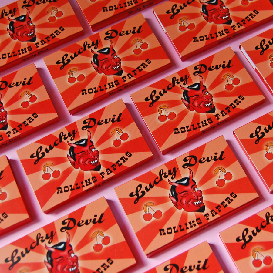 Lucky Devil Rolling Papers- Cherry Flavor