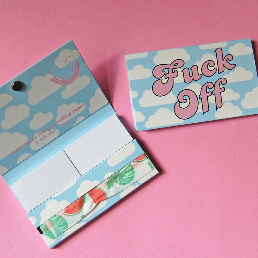 Fuck Off Rolling Papers- Watermelon Flavor