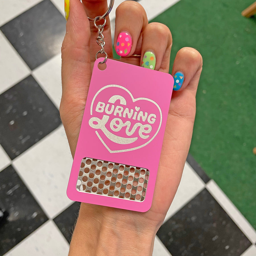 Burning Love Grinder Card