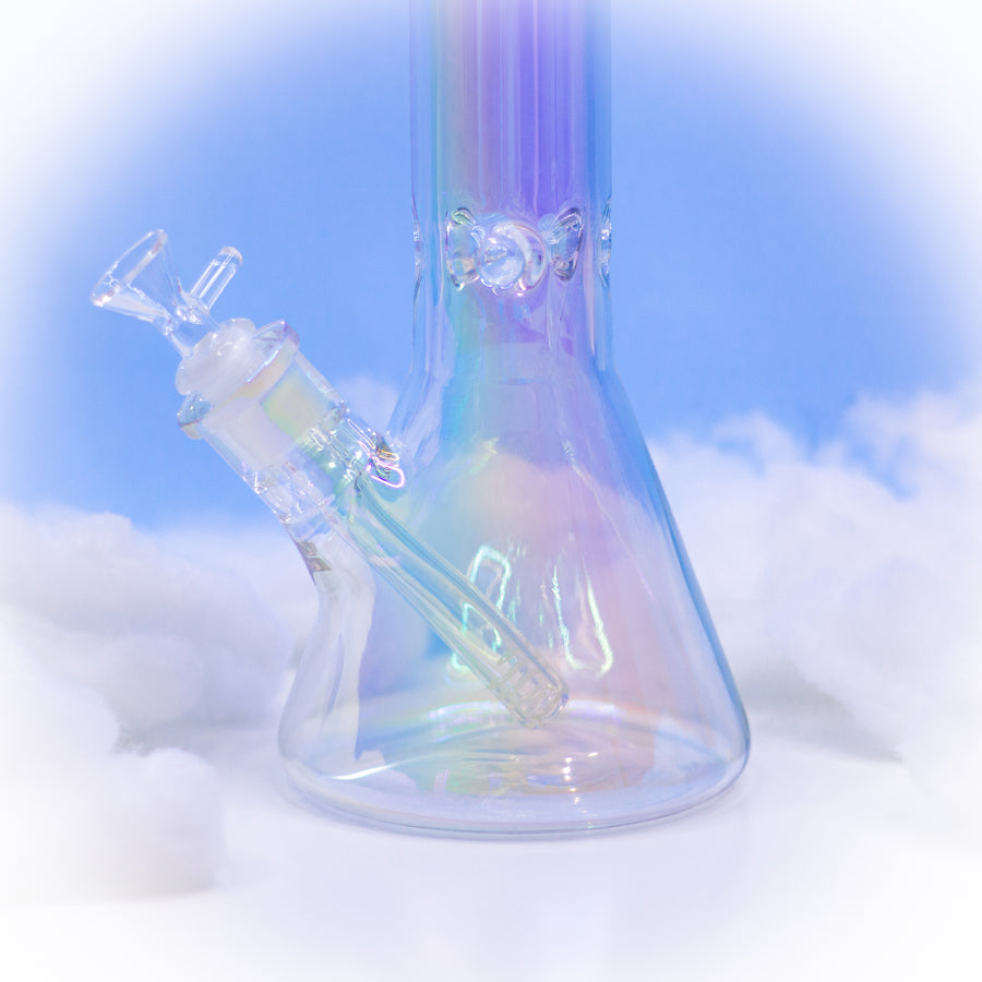 Mommy (12") Iridescent Beaker Bong