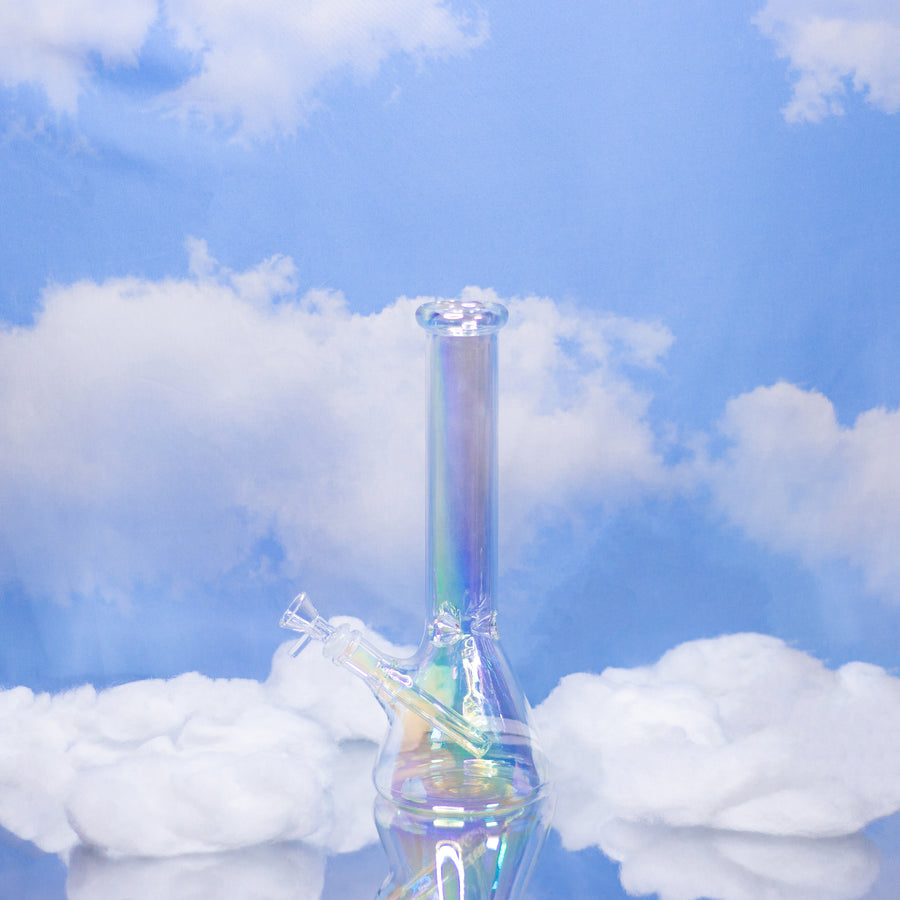 Mommy (12") Iridescent Beaker Bong