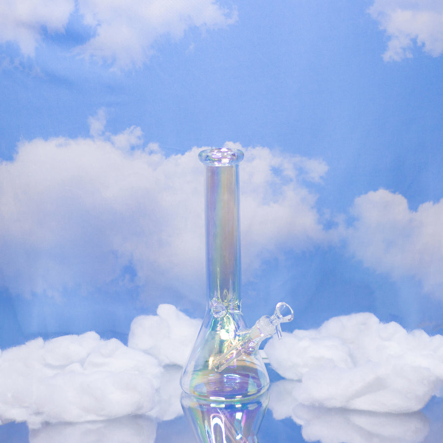 Mommy (12") Iridescent Beaker Bong