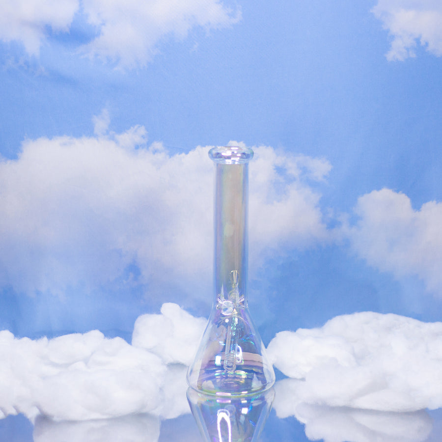 Mommy (12") Iridescent Beaker Bong